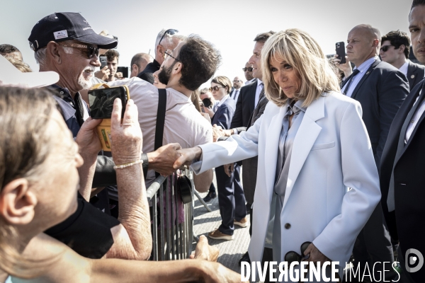 Déplacement d Emmanuel Macron au Mont Saint-Michel.