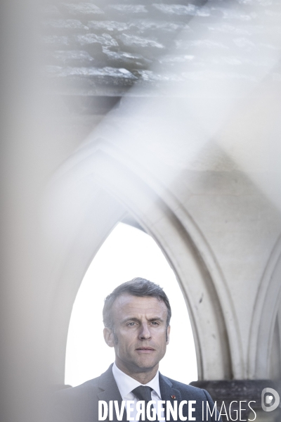 Déplacement d Emmanuel Macron au Mont Saint-Michel.