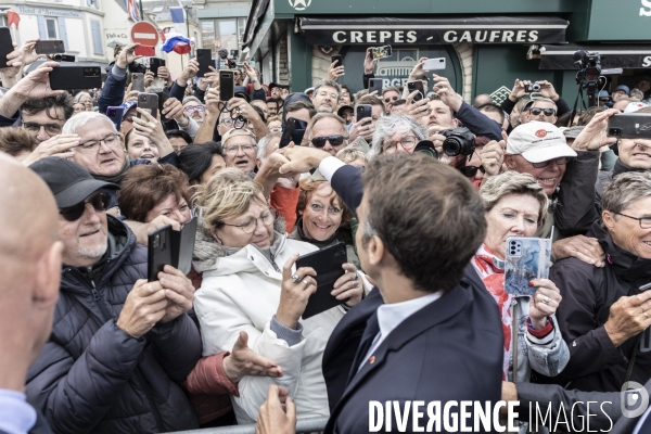 Déplacement d Emmanuel Macron en Normandie