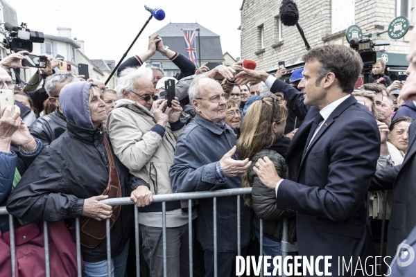 Déplacement d Emmanuel Macron en Normandie