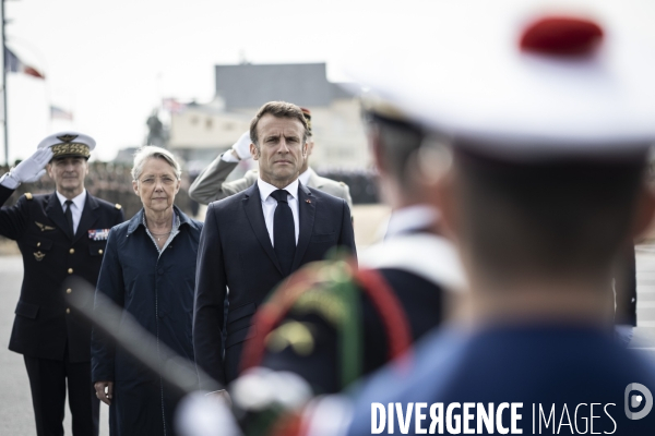 Déplacement d Emmanuel Macron en Normandie