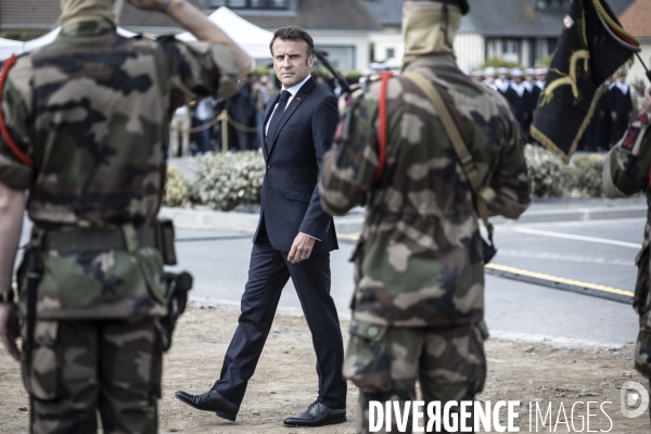 Déplacement d Emmanuel Macron en Normandie