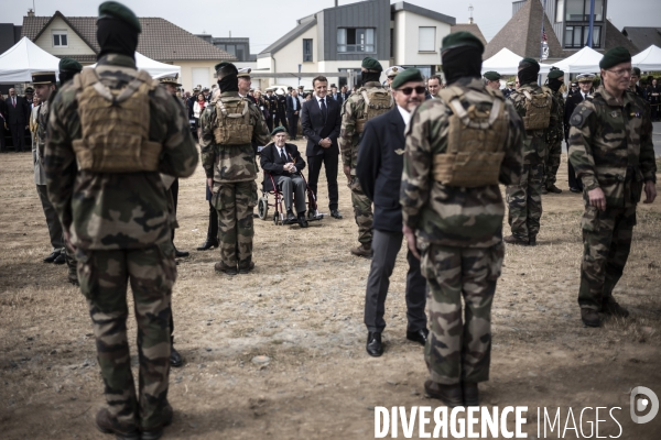 Déplacement d Emmanuel Macron en Normandie