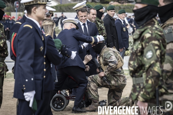 Déplacement d Emmanuel Macron en Normandie