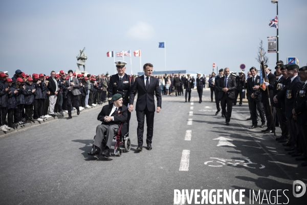 Déplacement d Emmanuel Macron en Normandie