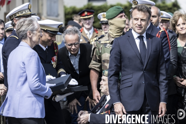 Déplacement d Emmanuel Macron en Normandie