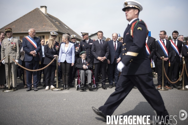Déplacement d Emmanuel Macron en Normandie