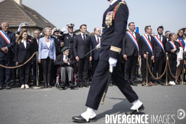 Déplacement d Emmanuel Macron en Normandie