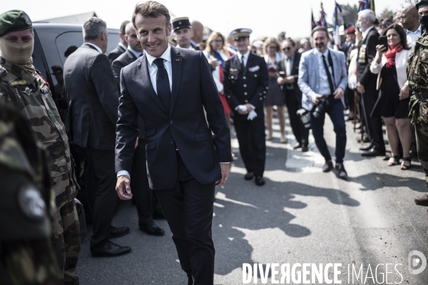 Déplacement d Emmanuel Macron en Normandie