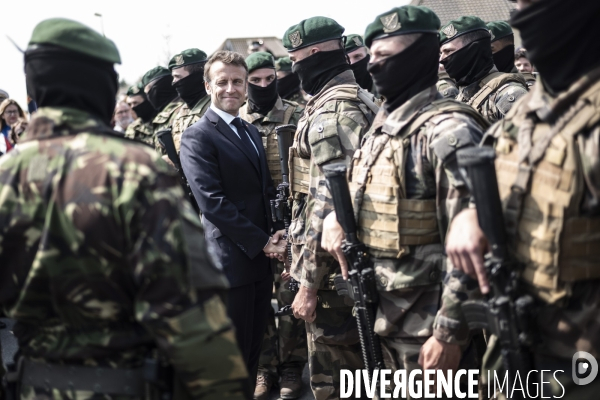 Déplacement d Emmanuel Macron en Normandie