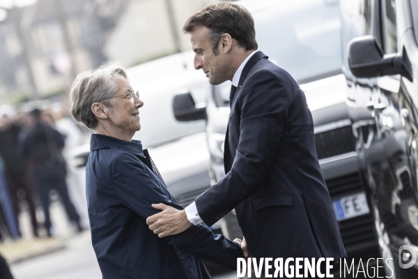 Déplacement d Emmanuel Macron en Normandie