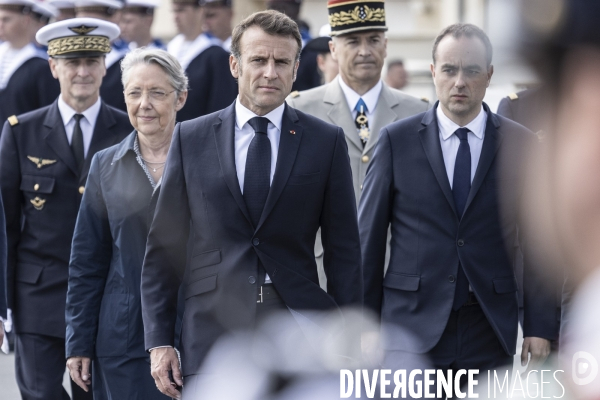 Déplacement d Emmanuel Macron en Normandie