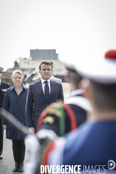 Déplacement d Emmanuel Macron en Normandie