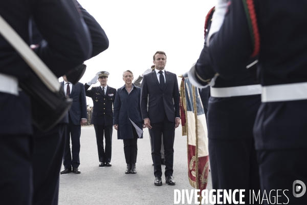 Déplacement d Emmanuel Macron en Normandie