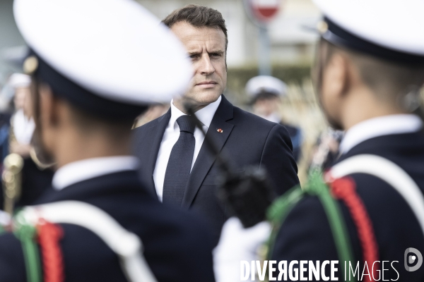 Déplacement d Emmanuel Macron en Normandie