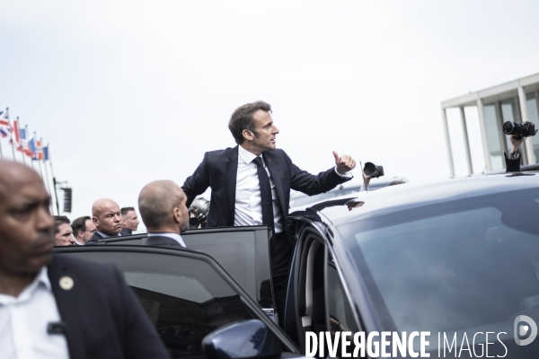 Déplacement d Emmanuel Macron en Normandie