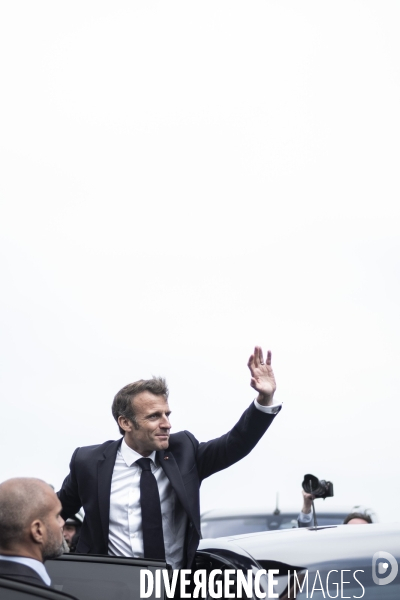 Déplacement d Emmanuel Macron en Normandie