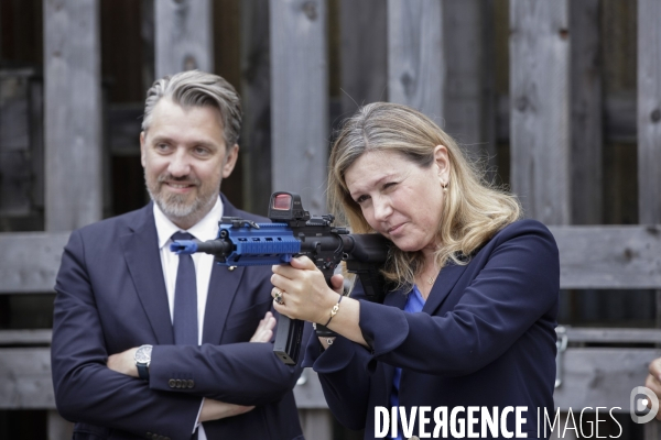 Yaël Braun-Pivet, Pdte de l Assemblée nationale visite une base militaire