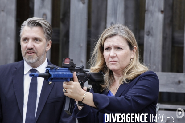 Yaël Braun-Pivet, Pdte de l Assemblée nationale visite une base militaire