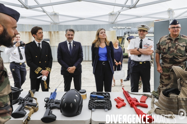 Yaël Braun-Pivet, Pdte de l Assemblée nationale visite une base militaire