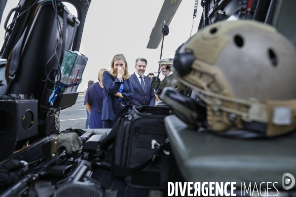 Yaël Braun-Pivet, Pdte de l Assemblée nationale visite une base militaire
