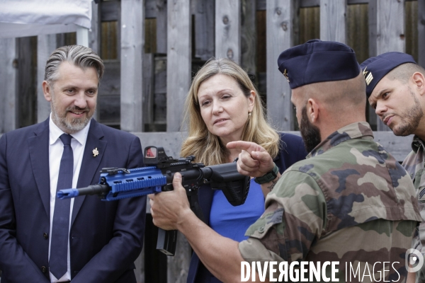 Yaël Braun-Pivet, Pdte de l Assemblée nationale visite une base militaire