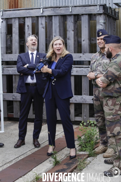 Yaël Braun-Pivet, Pdte de l Assemblée nationale visite une base militaire