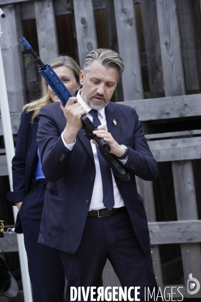Yaël Braun-Pivet, Pdte de l Assemblée nationale visite une base militaire