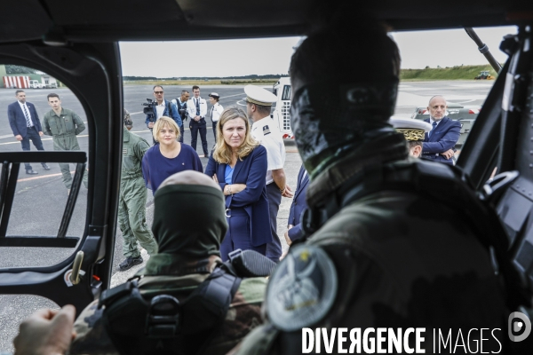 Yaël Braun-Pivet, Pdte de l Assemblée nationale visite une base militaire