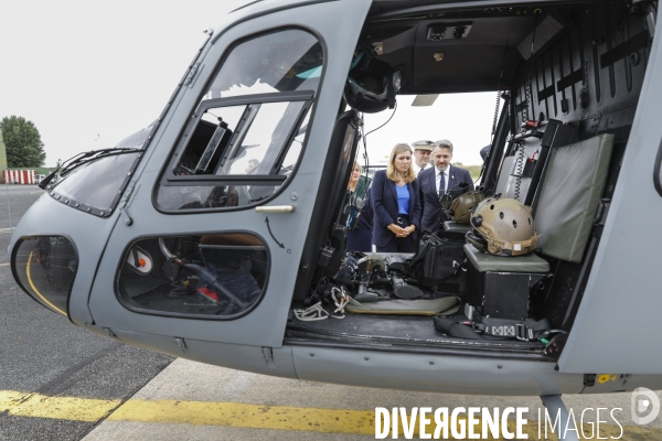 Yaël Braun-Pivet, Pdte de l Assemblée nationale visite une base militaire