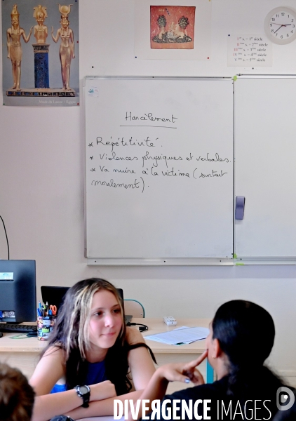 Heure de sensibilisation au harcèlement et au cyberharcèlement à l ecole