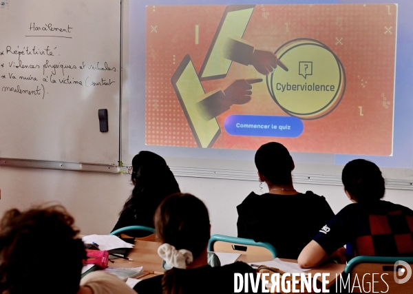 Heure de sensibilisation au harcèlement et au cyberharcèlement à l ecole
