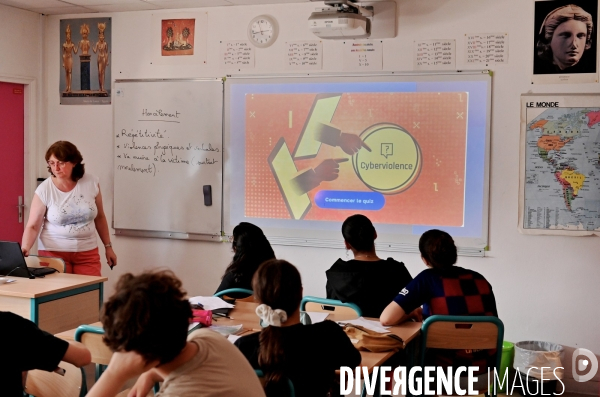 Heure de sensibilisation au harcèlement et au cyberharcèlement à l ecole