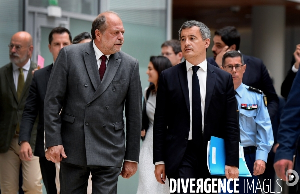 Gérald darmanin avec éric dupond moretti