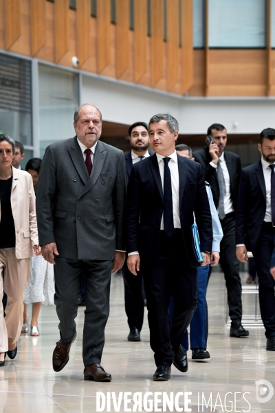 Gérald darmanin avec éric dupond moretti
