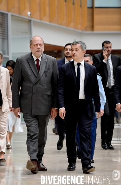 Gérald darmanin avec éric dupond moretti