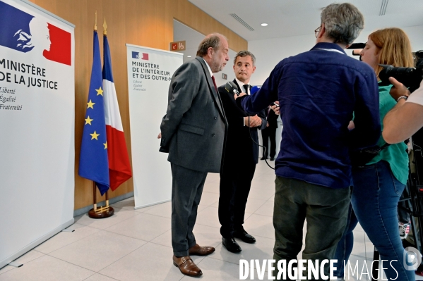 Gérald darmanin avec éric dupond moretti
