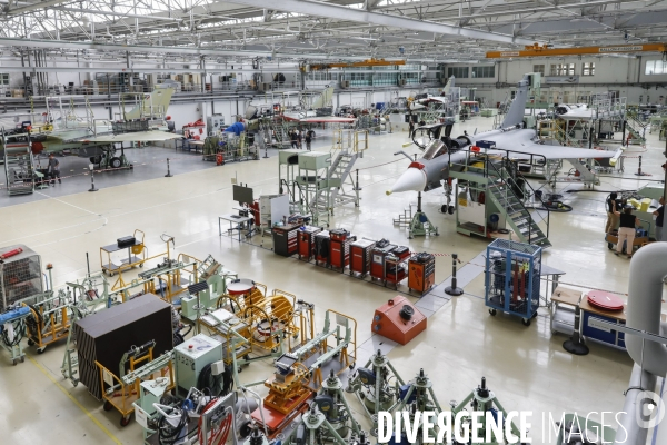 Construction du Rafale chez Dassault Aviation à Mérignac