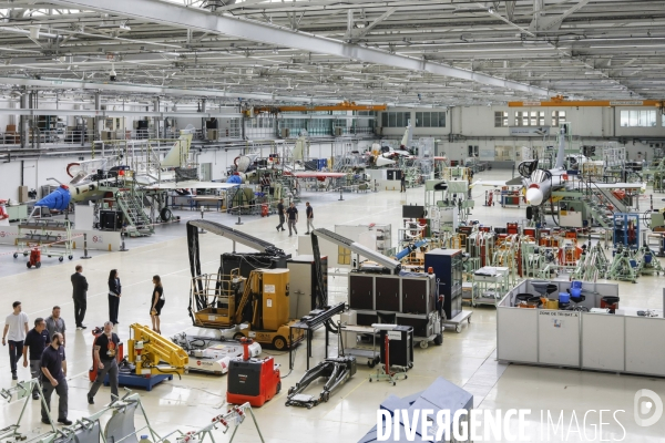 Construction du Rafale chez Dassault Aviation à Mérignac