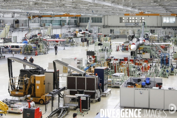 Construction du Rafale chez Dassault Aviation à Mérignac