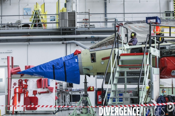 Construction du Rafale chez Dassault Aviation à Mérignac