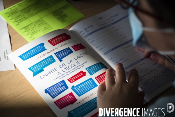 Rentree des classes au college Gustave Courbet de Pierrefitte