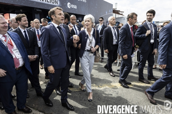 Emmanuel Macron inaugure la 54ème édition du Salon du  Bourget