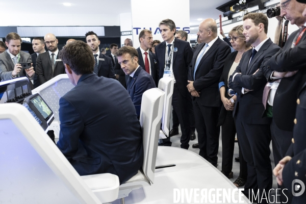 Emmanuel Macron inaugure la 54ème édition du Salon du  Bourget