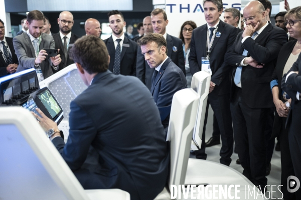 Emmanuel Macron inaugure la 54ème édition du Salon du  Bourget