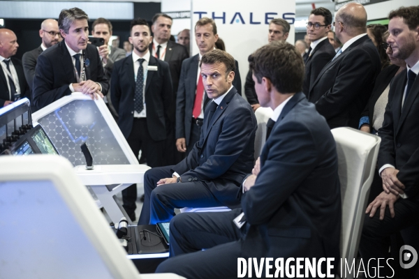 Emmanuel Macron inaugure la 54ème édition du Salon du  Bourget