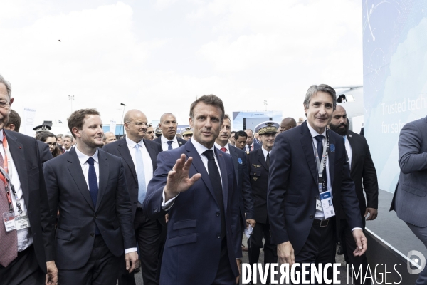 Emmanuel Macron inaugure la 54ème édition du Salon du  Bourget