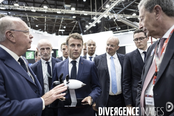 Emmanuel Macron inaugure la 54ème édition du Salon du  Bourget