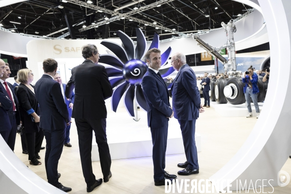 Emmanuel Macron inaugure la 54ème édition du Salon du  Bourget