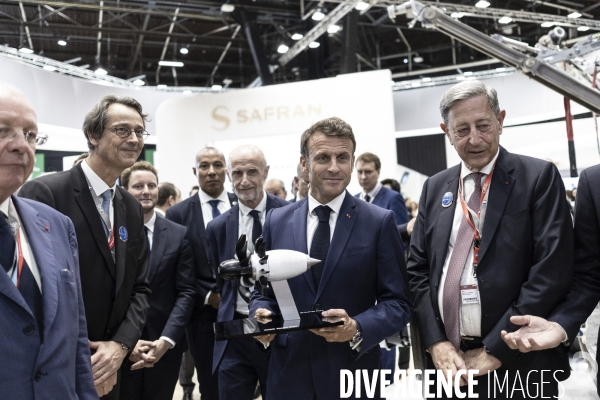 Emmanuel Macron inaugure la 54ème édition du Salon du  Bourget